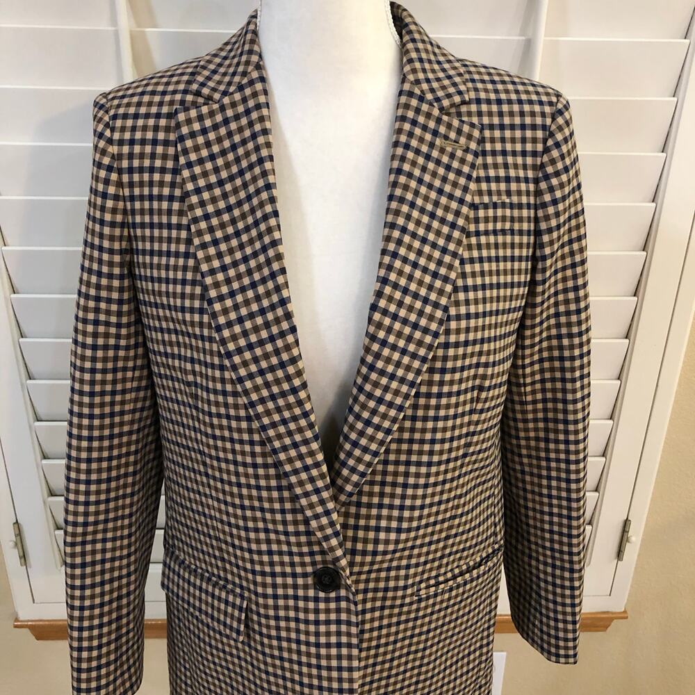 J. Crew Alfie Italian Wool Plaid Blazer - Picture 4 of 11